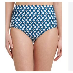 5 for $25| Tommy Hilfiger Floral Scalloped High-Waist Swimsuit Bottoms NWT